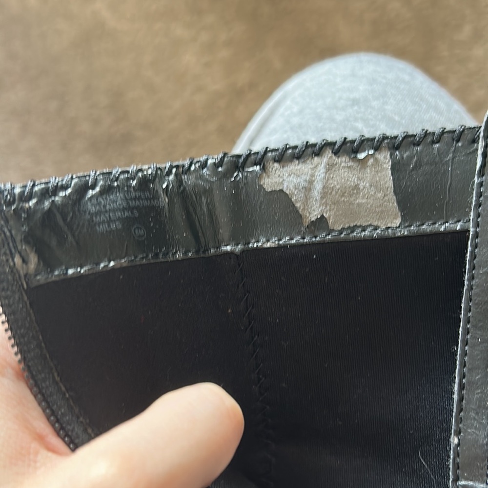 Patchwork Black Boots - image 3